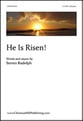 He Is Risen SATB choral sheet music cover